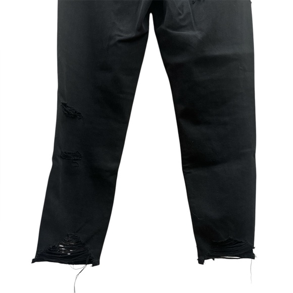 American Eagle Women’s Mom Curvy Black Distressed Jeans 2 Regular - Picture 6 of 6